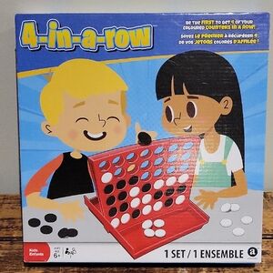 4-in-a-Row Game - Red and Black